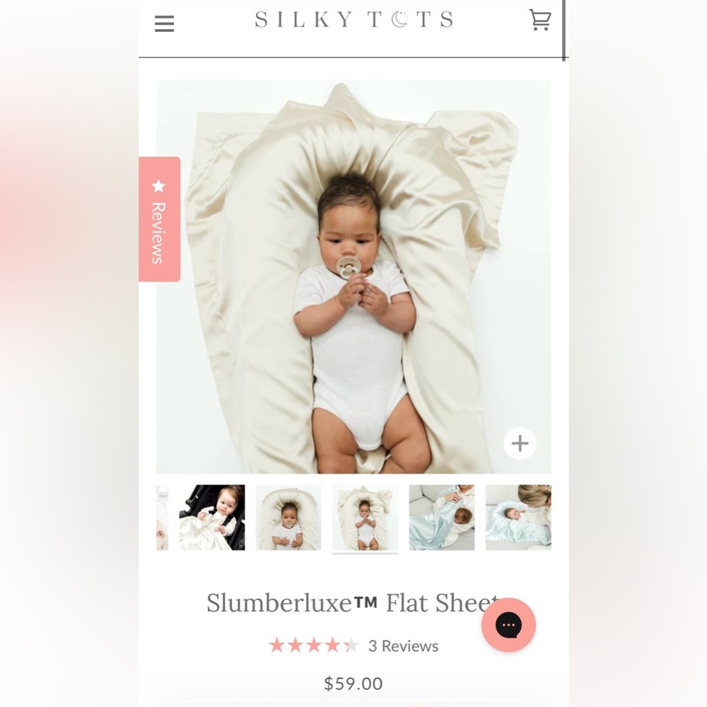 Silky Tots Slumberluxe Flat Sheet